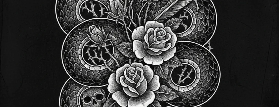Black Lotus Tattoo Apple Wallet business card background